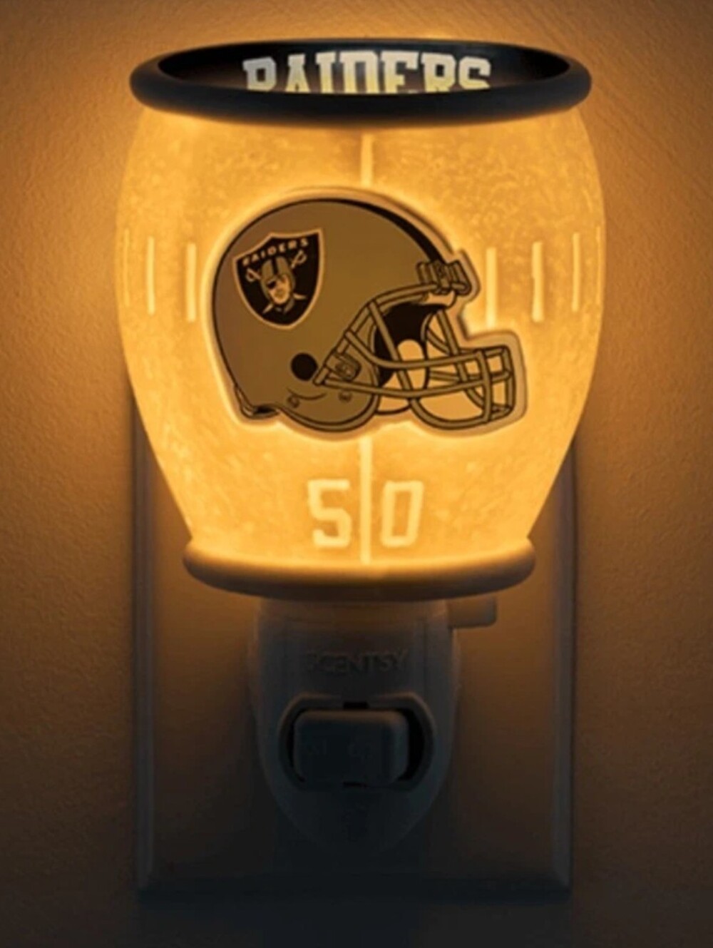 NFL Las Vegas Raiders Mini Wax Warmer • Retired BNIB